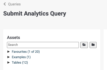 Analytics-Abfrage-Assets